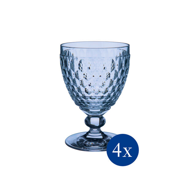 Boston Colored – Rotwein – Clarets – Blau (4er-Set)