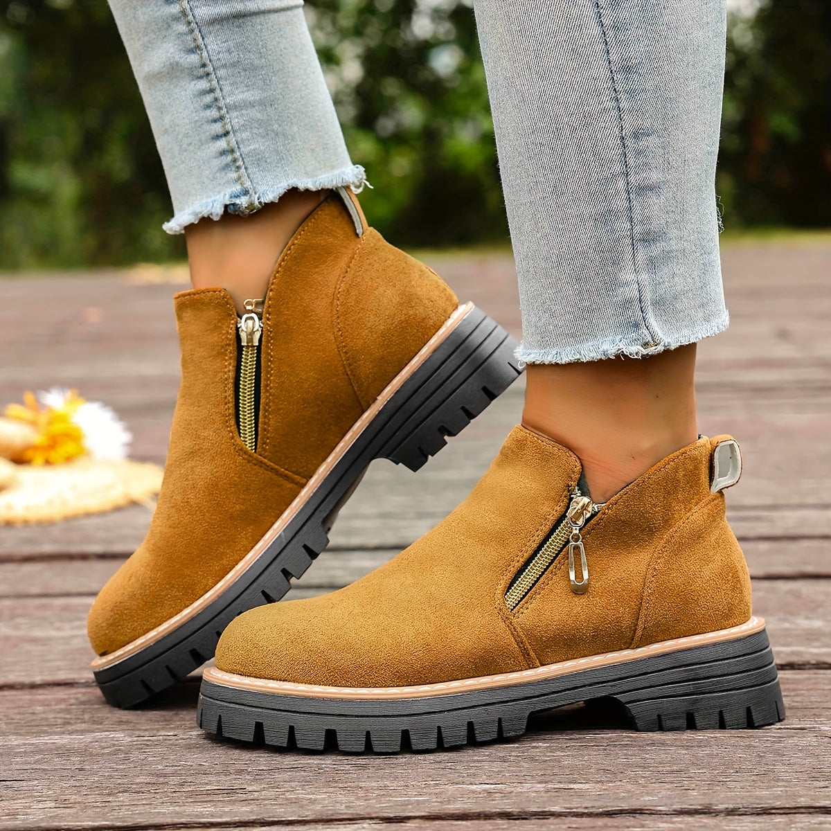 š„Letzter Tag Promotion 50% RABATT - Plateau-Stiefeletten für Damen