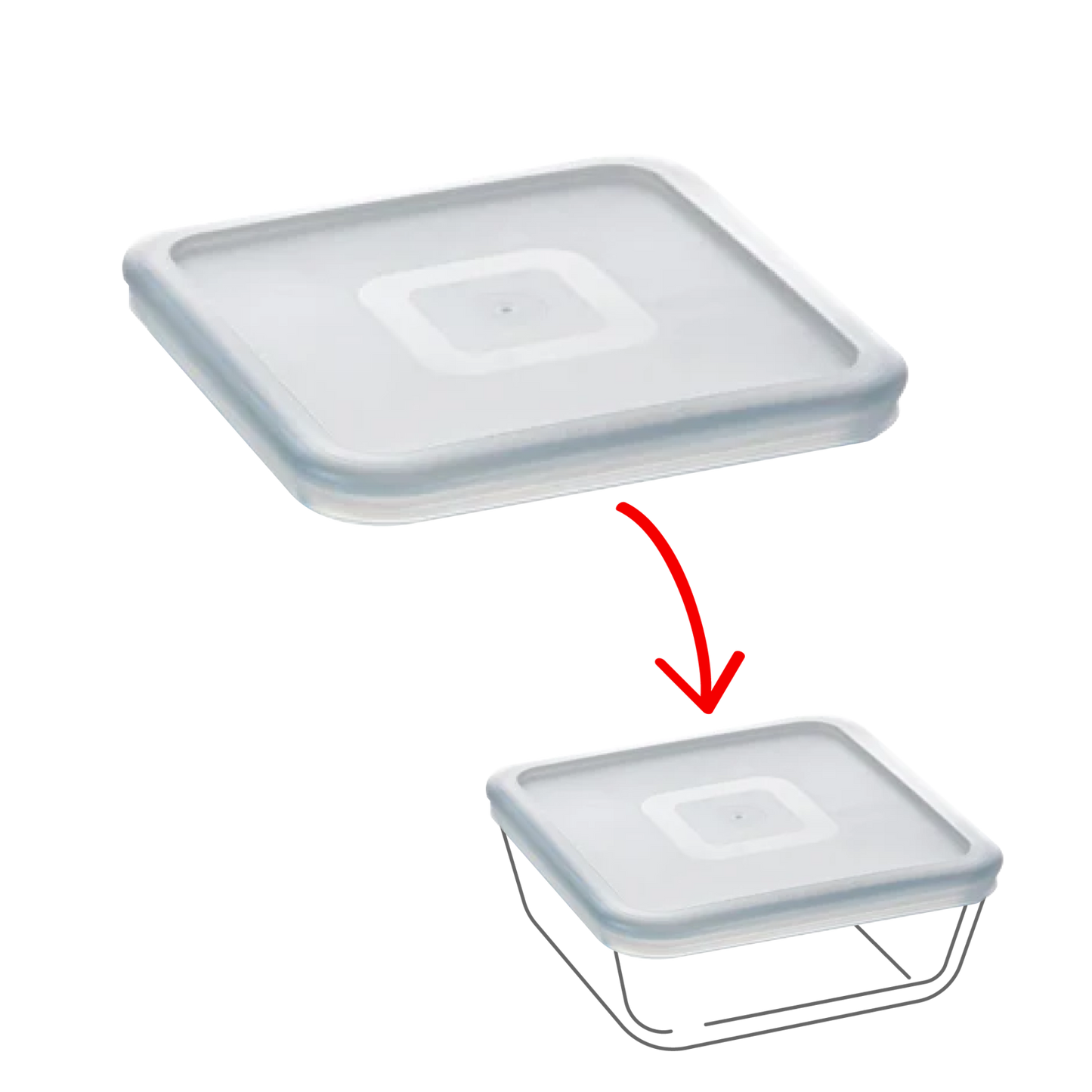Cook Freeze - Square replacement lid