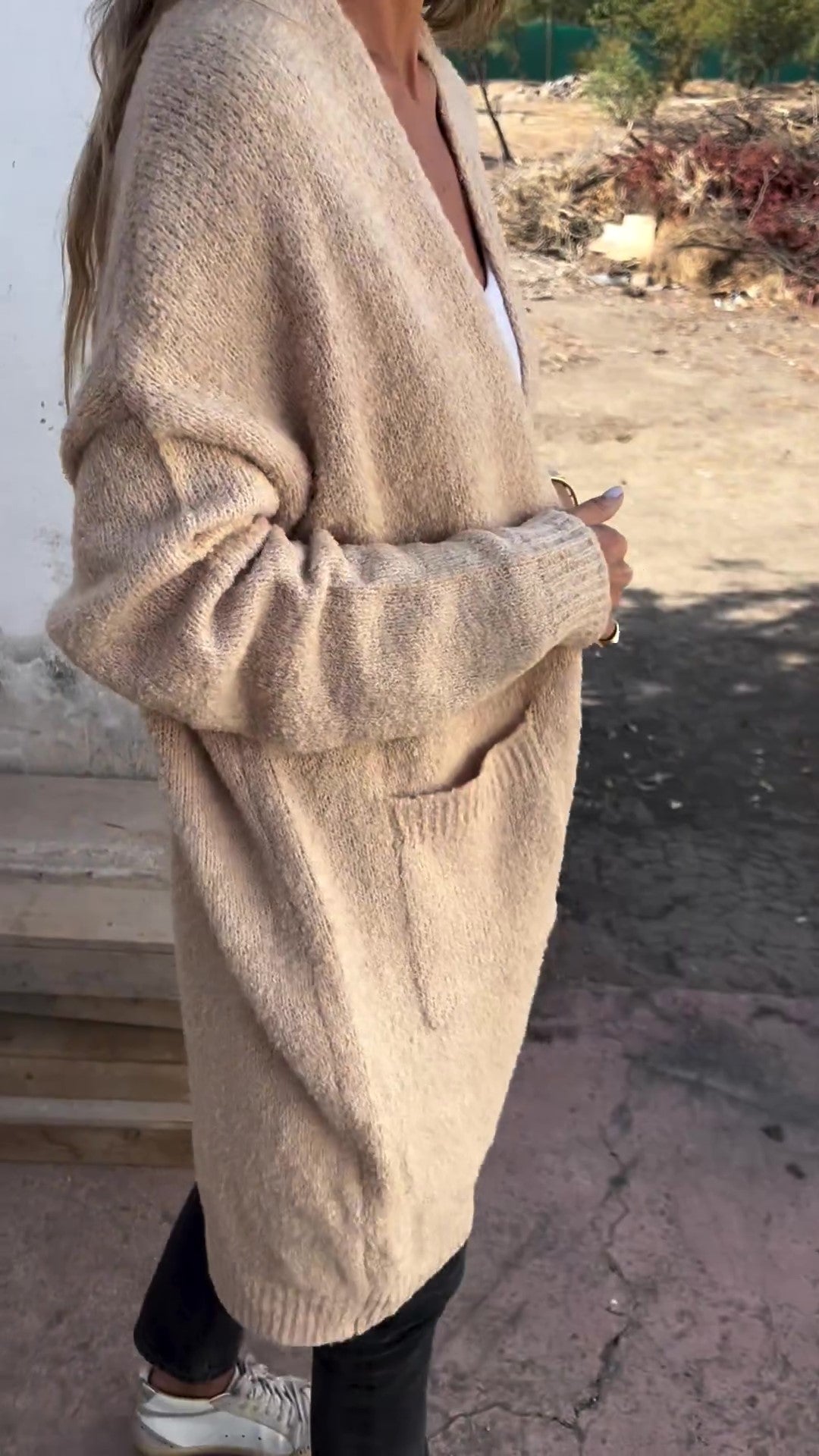 🔥Solo 36 rimasti in magazzino - Cardigan da donna oversize in maglia casual con tasche