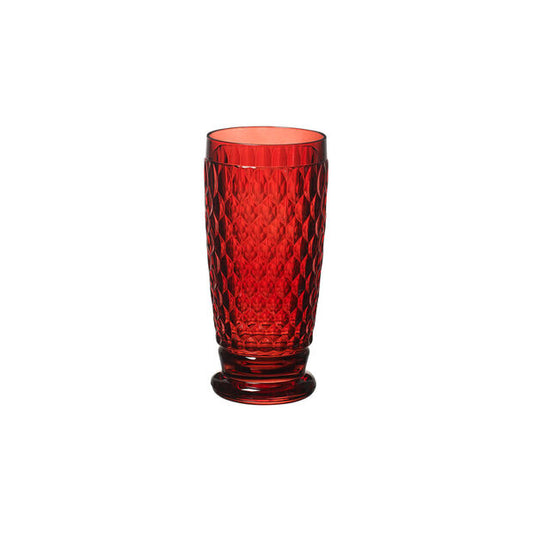 Boston Colored - Bicchieri highball rossi (set da 4)