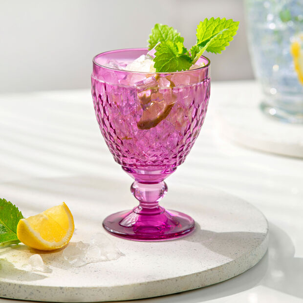 Calice acqua Boston Colored - Berry (Set da 4)