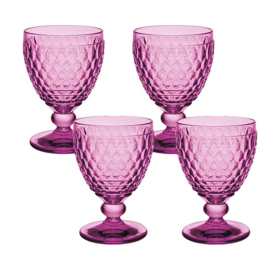 Calice acqua Boston Colored - Berry (Set da 4)