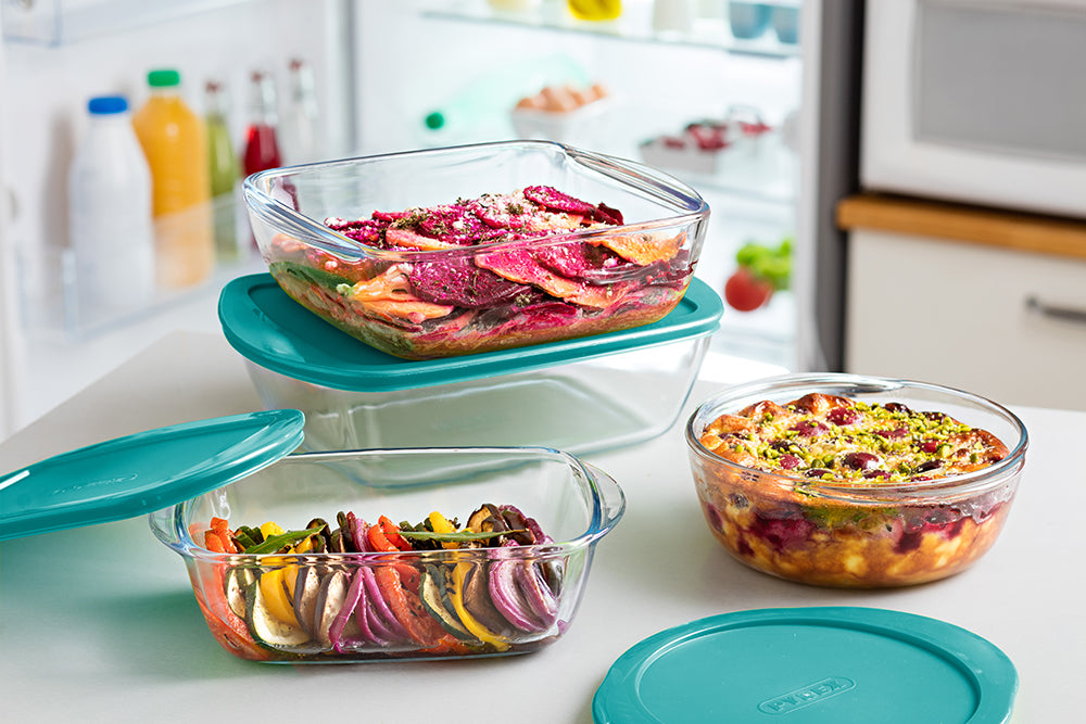 Rectangular glass family baking dish with lid 6/8 people - Cook Store