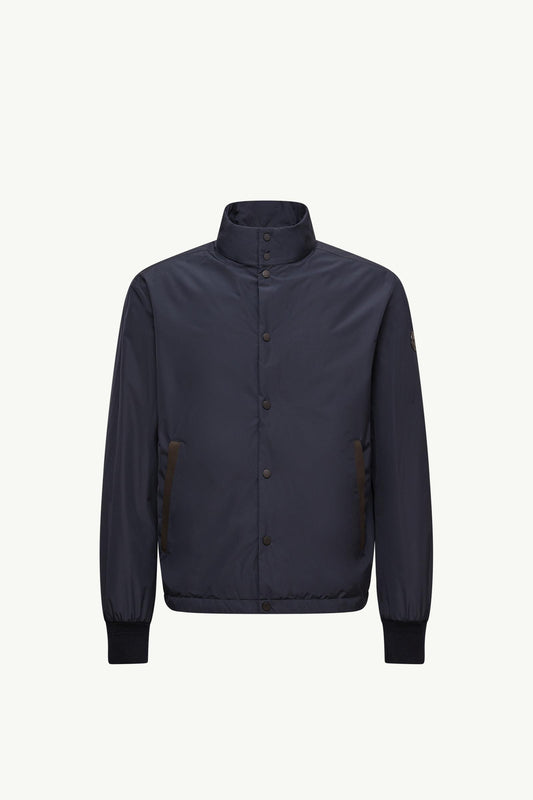 Lanques Leather-Trimmed Short Down Jacket
