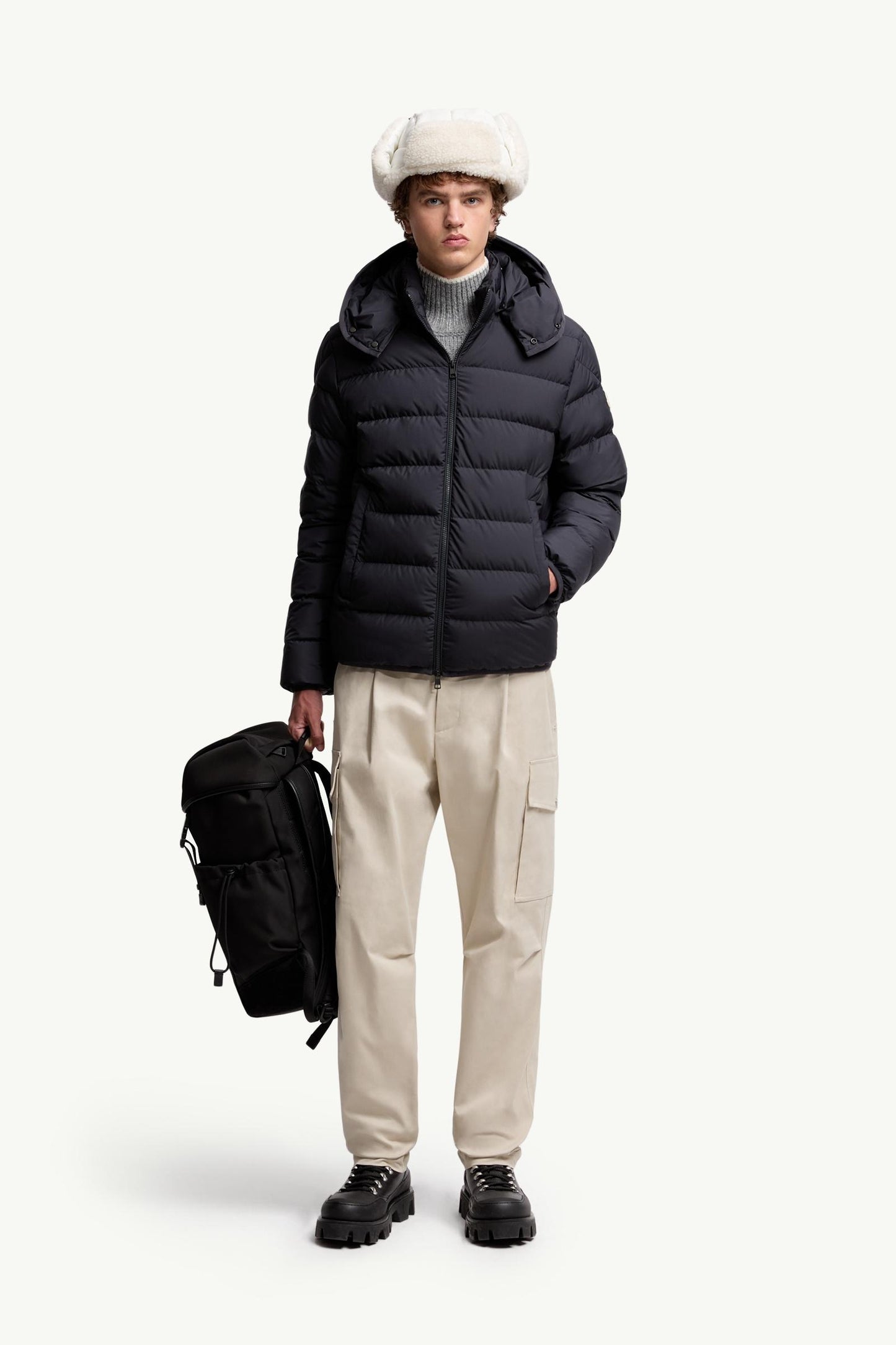 Montbrocq Hooded Short Down Jacket