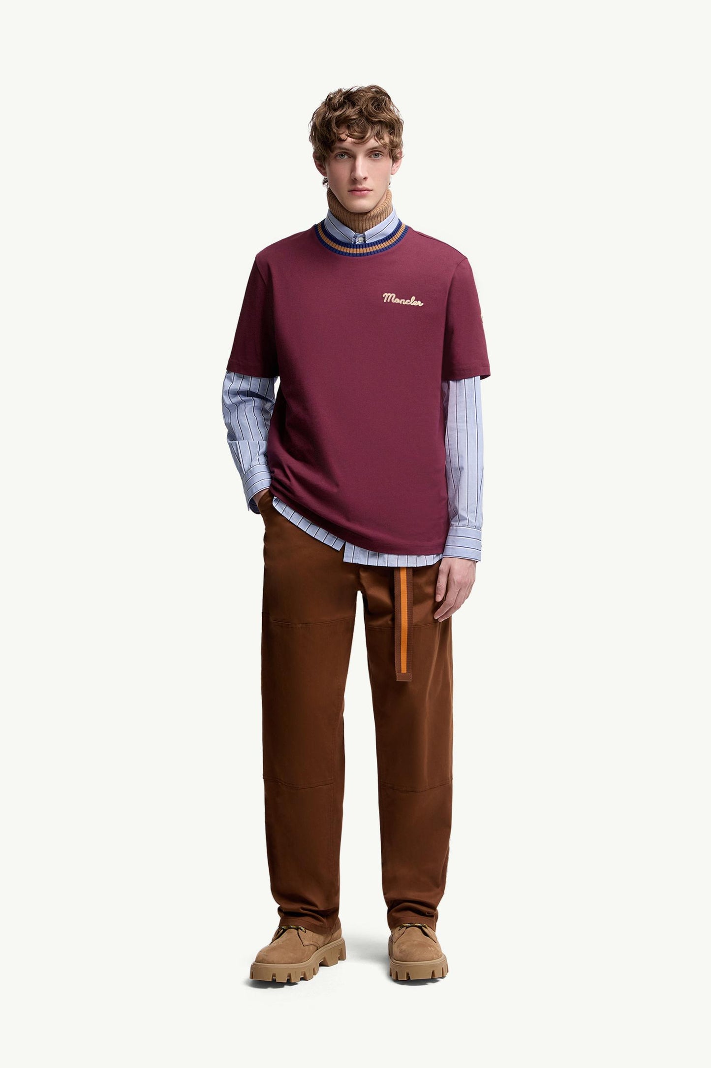 Embroidered Logo Cotton T-Shirt