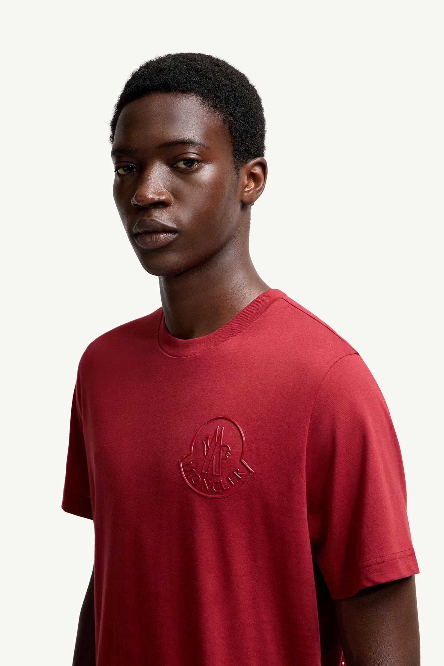 Three-Dimensional Logo Cotton T-Shirt
