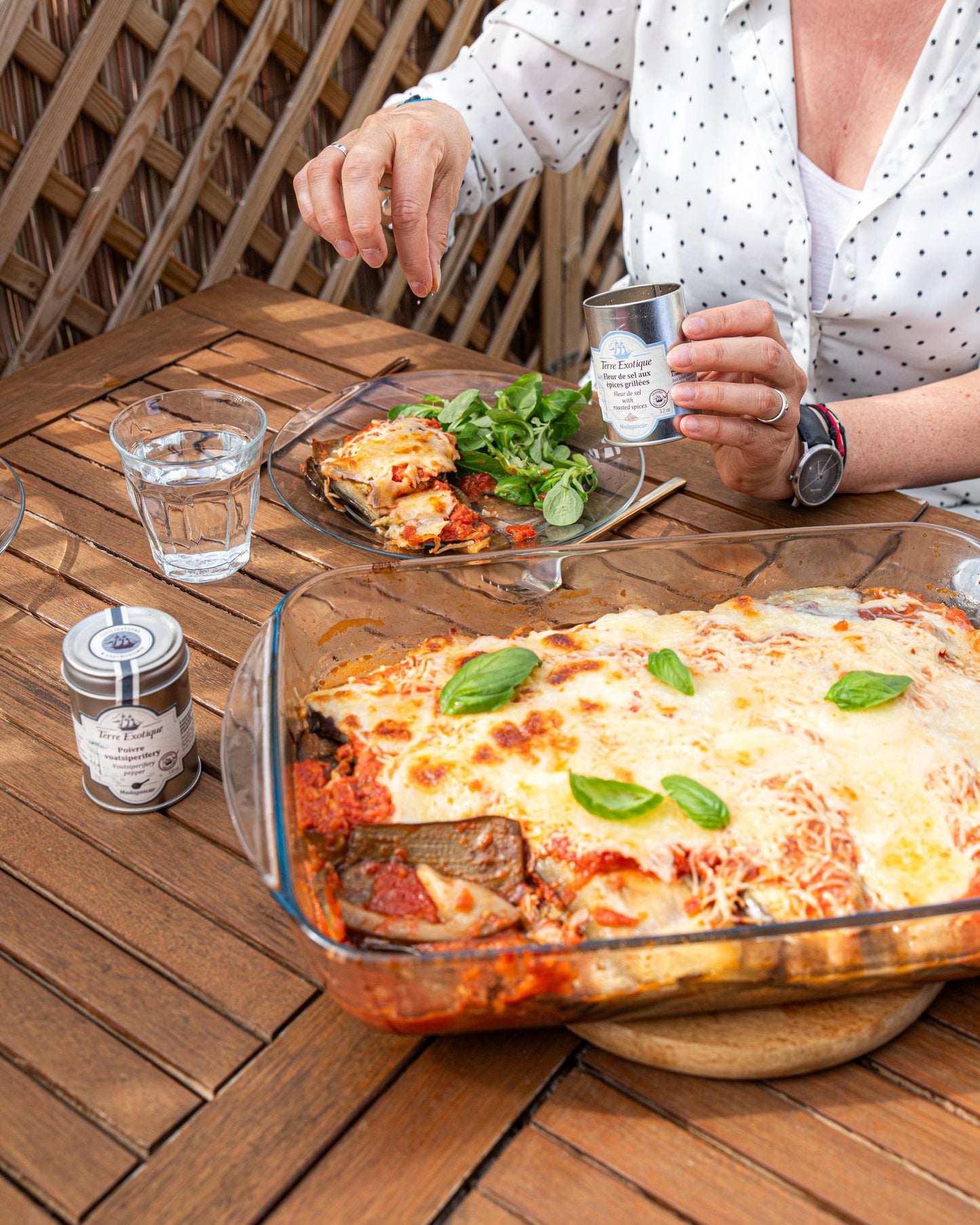 Rectangular glass baking dish - special for lasagne