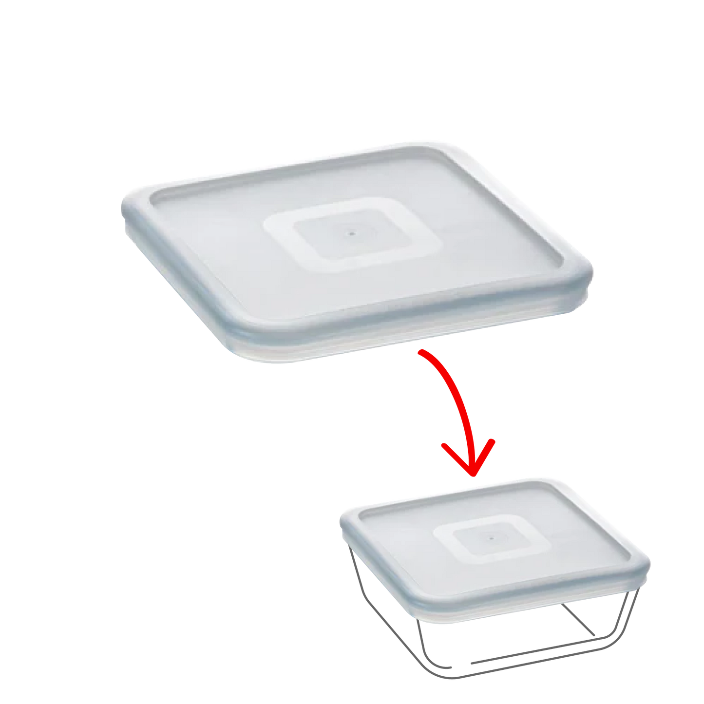 Cook  Freeze - Square replacement lid