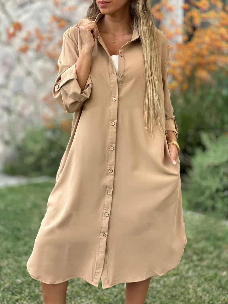 🔥ULTIMO GIORNO SCONTO 50%🔥Giacca da donna casual a maniche lunghe con risvolto in tinta unita