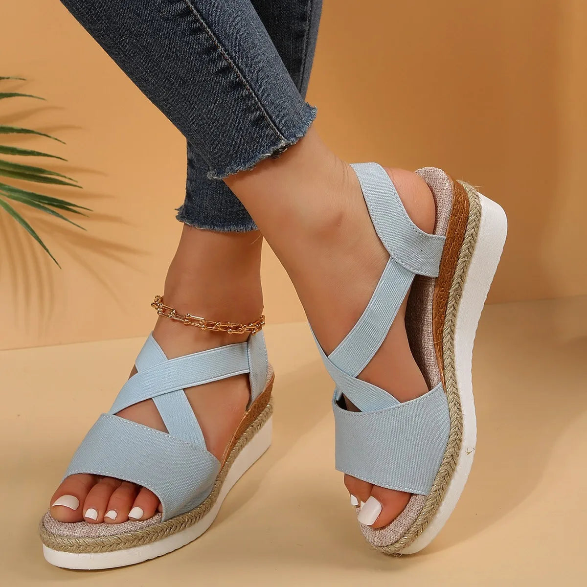 Sandali con Zeppa Espadrillas da Donna