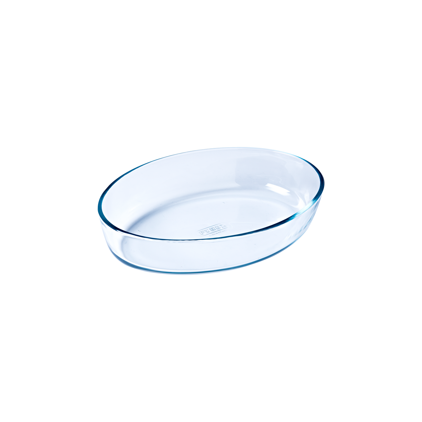 Oval glass baking dish